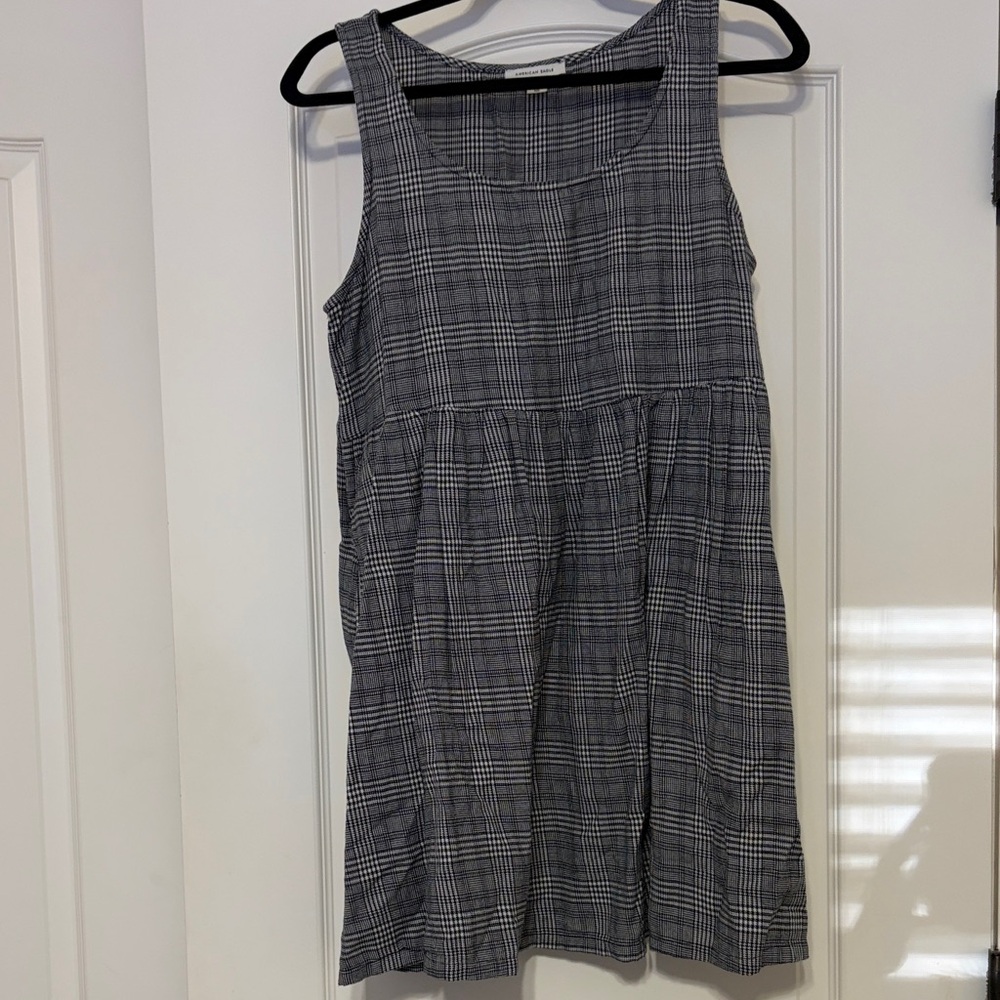 American Eagle Plaid Babydoll Dress